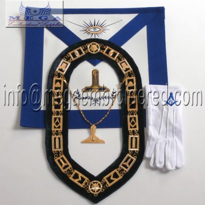 Officer Apron Blue Lodge - Senior warden