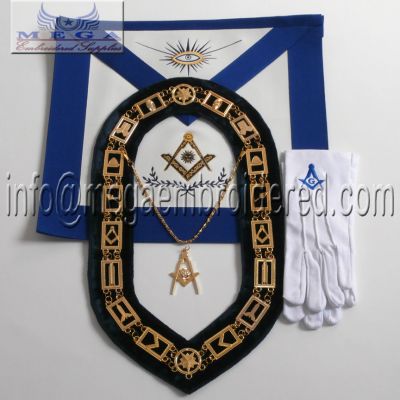 Junior deacon Officer Apron - Blue lodge