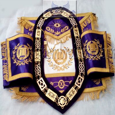 Grand Lodge officer Apron & cuff set