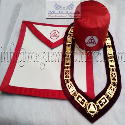 Royal Arch Apron, Collar and Gloves set