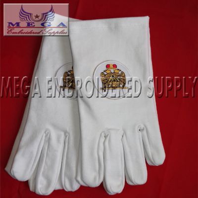 Masonic Cotton Gloves - 33rd degree