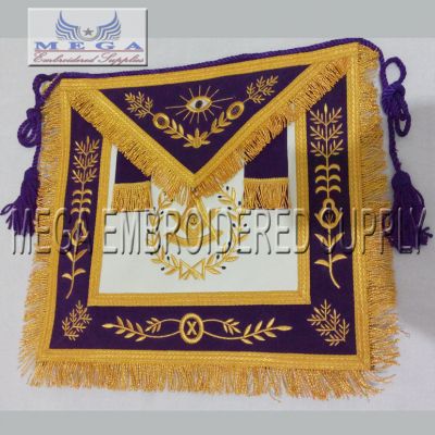 Grand Lodge Pm Apron - Purple border