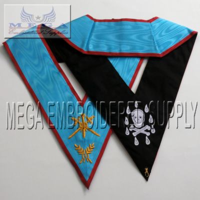 Masonic French regalia REEA officer collars