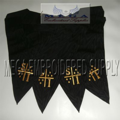 Black Masonic collar - French regalia